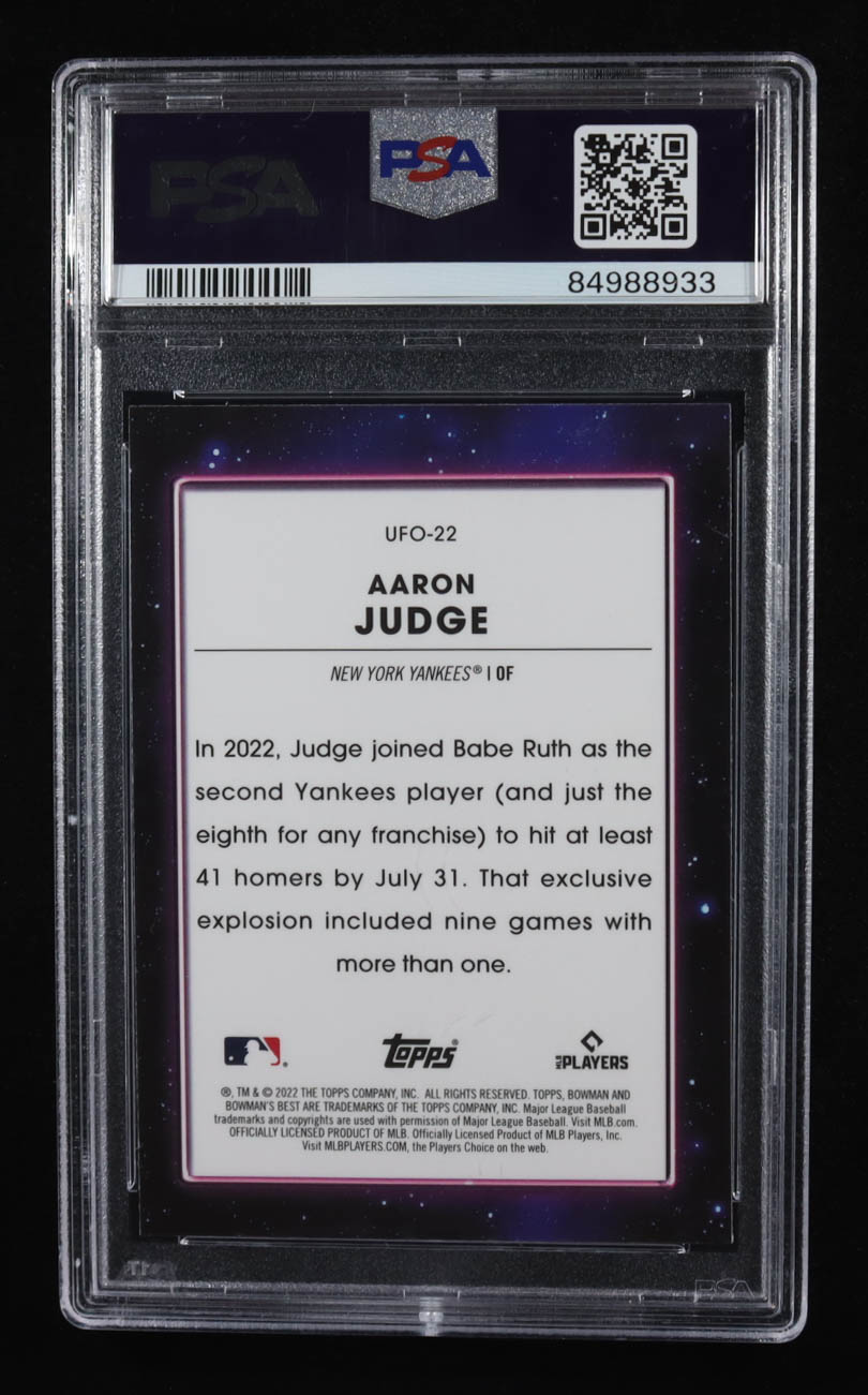 Aaron Judge 2022 Bowman's Best UFO #22 (PSA 9) at PristineAuction.com Aaron Judge 2022 Bowman's Best UFO #22 (PSA 9) at PristineAuction.com