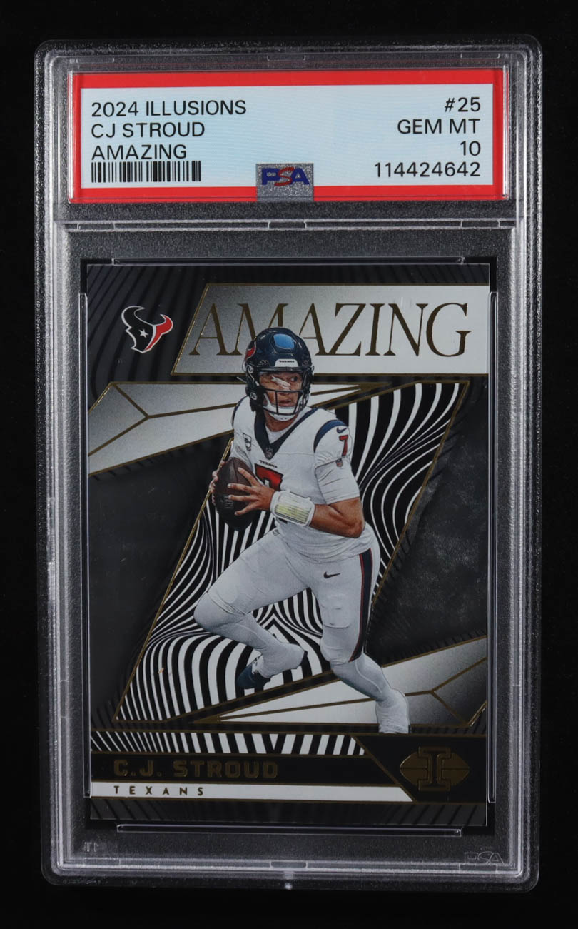 CJ Stroud 2024 Illusions Amazing #25 (PSA 10) at PristineAuction.com CJ Stroud 2024 Illusions Amazing #25 (PSA 10) at PristineAuction.com