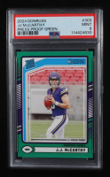 JJ McCarthy 2024 Donruss Press Proof Green RR #303 RC (PSA 9) at PristineAuction.com