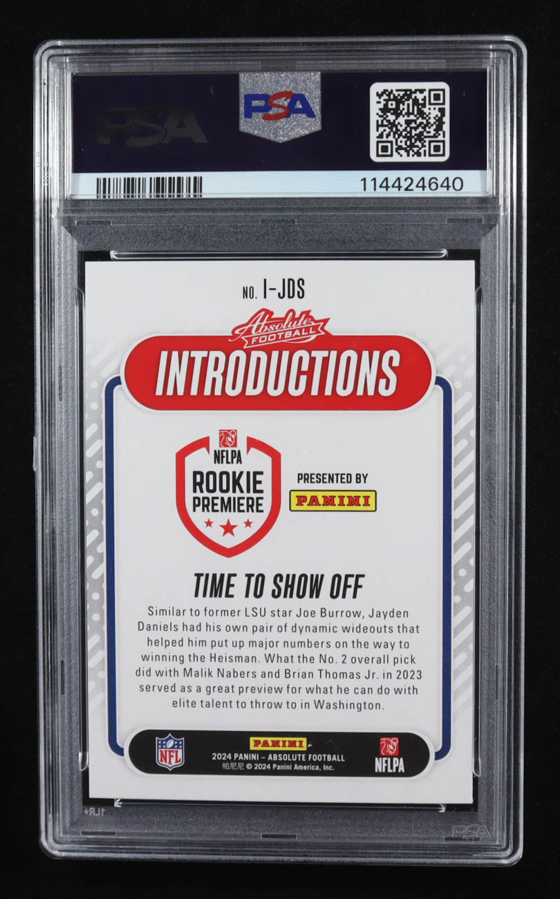 Jayden Daniels 2024 Absolute Introductions #IJDS (PSA 10) at PristineAuction.com Jayden Daniels 2024 Absolute Introductions #IJDS (PSA 10) at PristineAuction.com