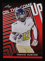 Travis Hunter 2024 Leaf On The Come Up Red #OC5 RC at PristineAuction.com