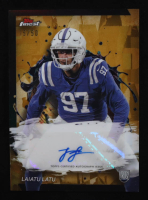 Laiatu Latu 2024 Finest Rookie Autographs Gold Refractors #RFALL #15/50 RC at PristineAuction.com