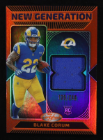 Blake Corum 2024 Certified New Generation Jerseys Mirror Orange #11 #135/249 RC at PristineAuction.com