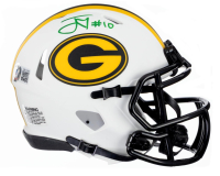 Jordan Love Signed Packers Lunar Eclipse Alternate Speed Mini Helmet (Beckett) at PristineAuction.com