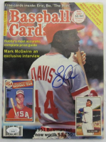 Eric Davis Signed "Baseball Card" Magazine (JSA) at PristineAuction.com