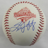 Tino Martinez Signed 1996 World Series Logo Baseball (JSA) at PristineAuction.com