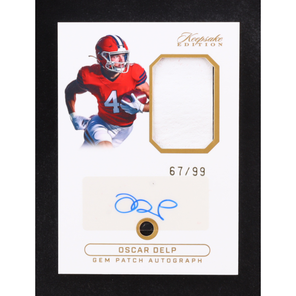Oscar Delp 2024 Keepsake Edition Gem Relic Autograph #001 #67/99 RC at PristineAuction.com