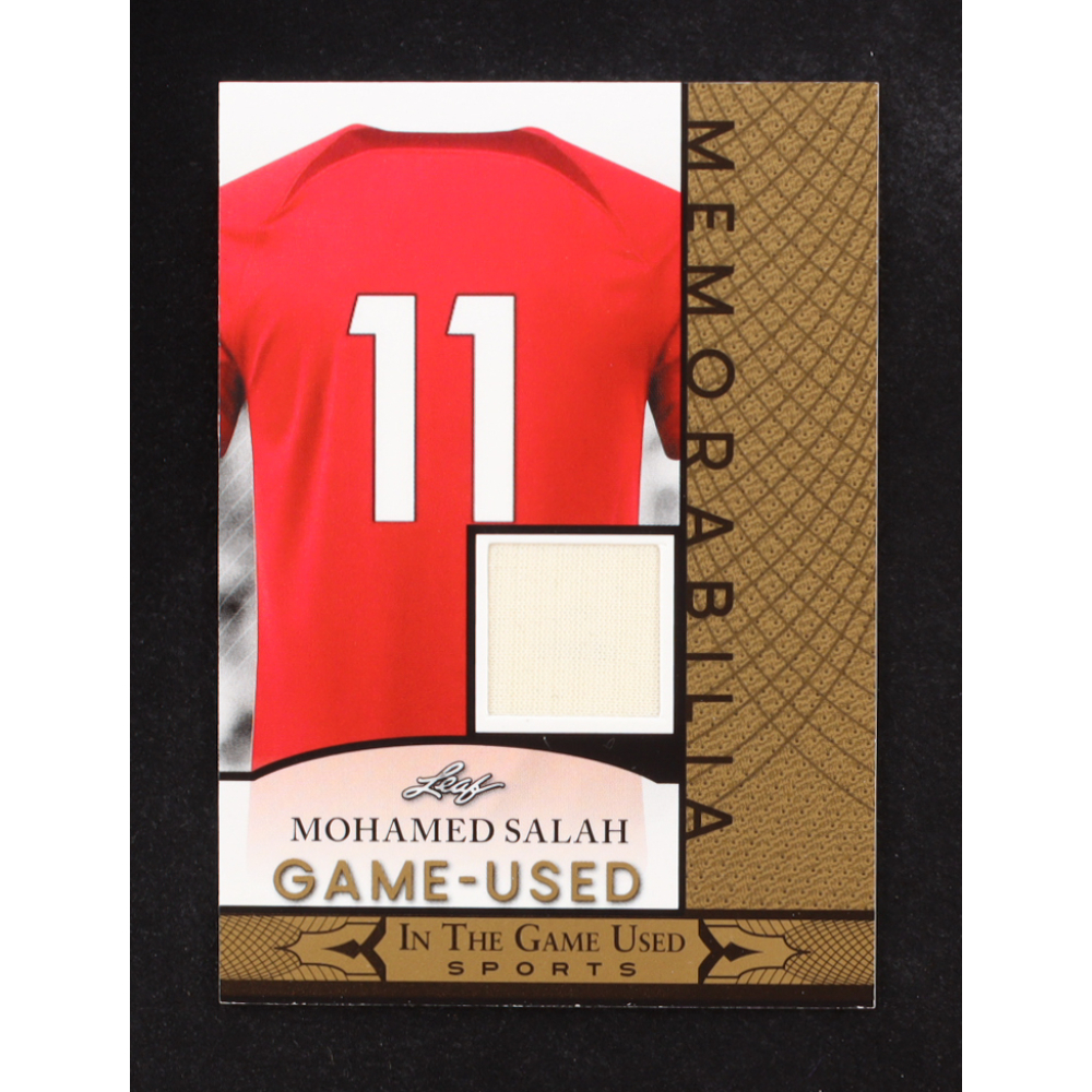 Mohamed Salah 2024 Leaf ITG Used Sports Game Used Memorabilia #GUM102 at PristineAuction.com