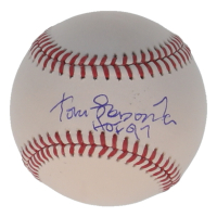Tommy Lasorda Signed OML Baseball Inscribed "HOF 97" (Beckett) at PristineAuction.com