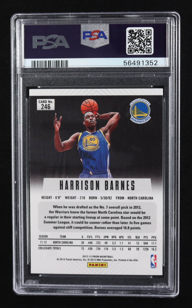 Harrison Barnes 2012 Panini Prizm #246 RC (PSA 10) at PristineAuction.com Harrison Barnes 2012 Panini Prizm #246 RC (PSA 10) at PristineAuction.com