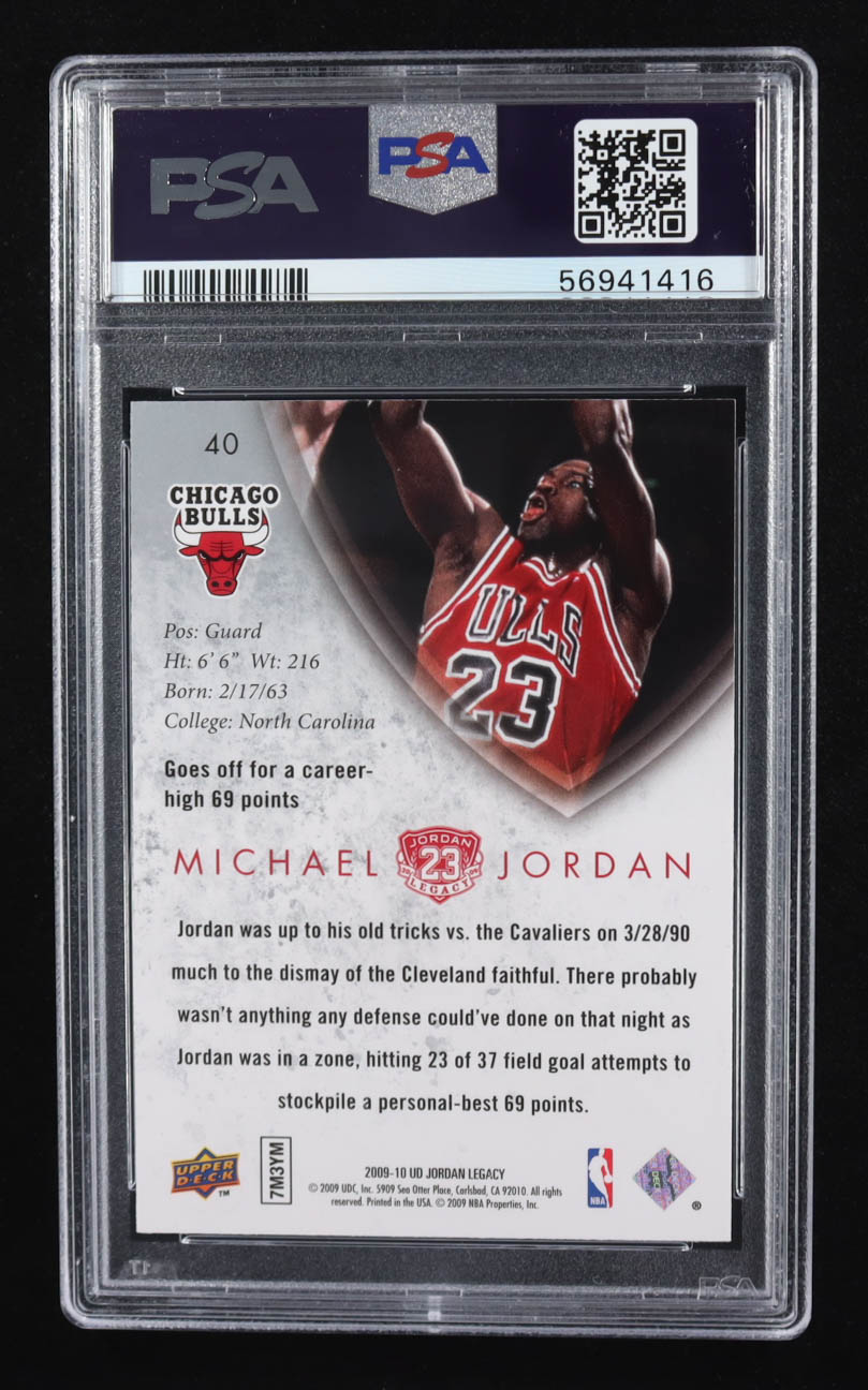 Michael Jordan 2009 UD Jordan Legacy Gold #40 (PSA 10) at PristineAuction.com Michael Jordan 2009 UD Jordan Legacy Gold #40 (PSA 10) at PristineAuction.com
