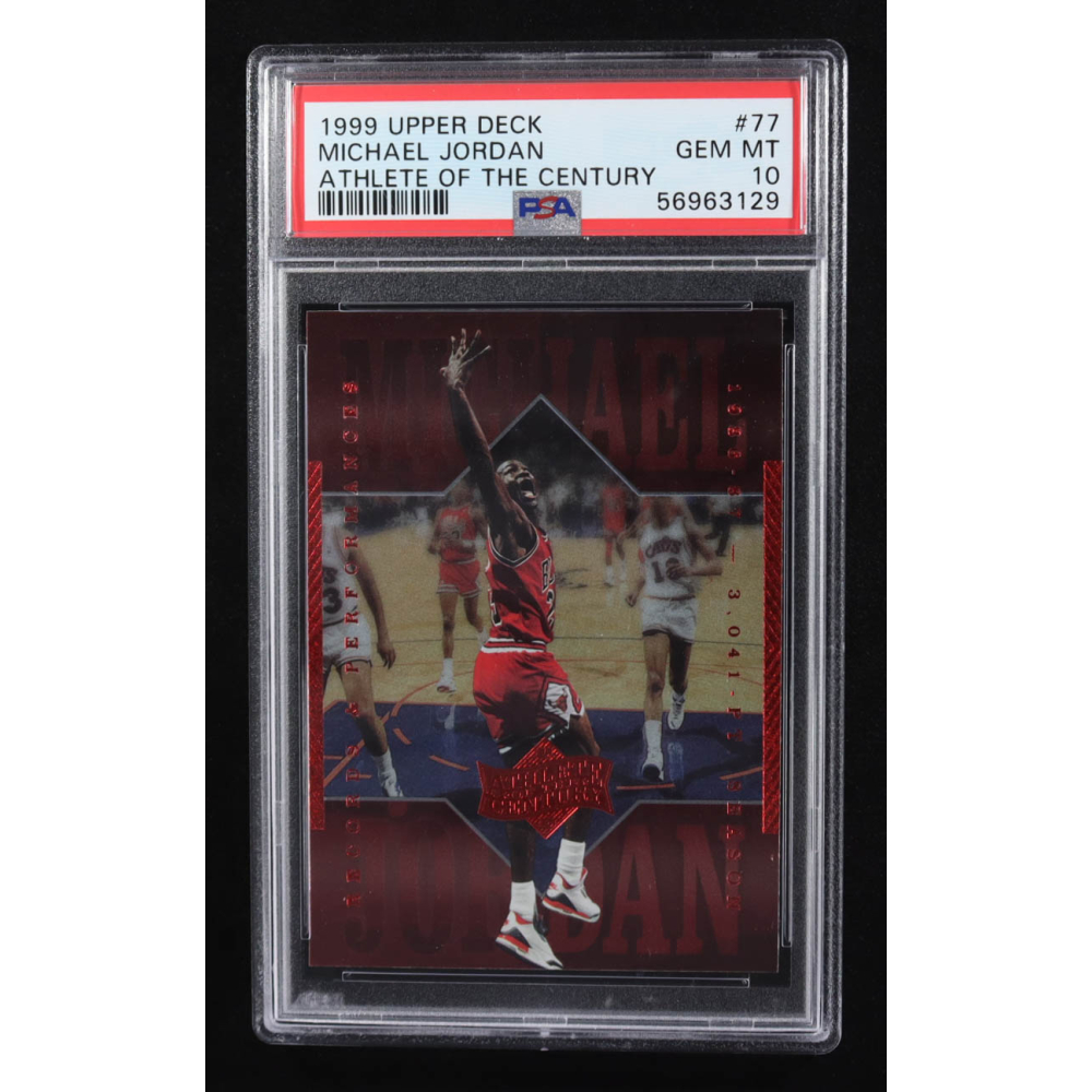 Michael Jordan 1999 Upper Deck Athlete Of The Century #77 (PSA 10) at PristineAuction.com
