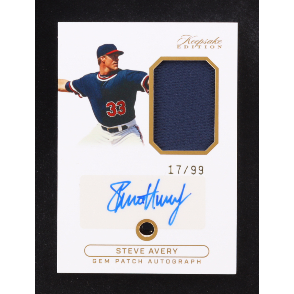 Steve Avery 2024 Keepsake Edition Gem Relic Autograph #SA1 #17/99 at PristineAuction.com