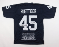Rudy Ruettiger Signed Movie Quote Jersey Inscribed "Never Quit" (Beckett) at PristineAuction.com