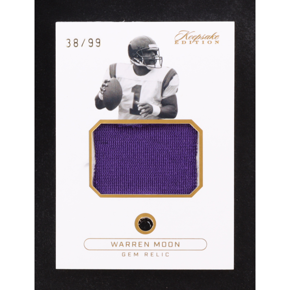 Warren Moon 2024 Keepsake Edition Gem Relic #296 #38/99 at PristineAuction.com Warren Moon 2024 Keepsake Edition Gem Relic #296 #38/99 at PristineAuction.com