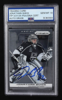 Jonathan Quick Signed 2013-14 Panini Prizm Trading Card #148 (PSA | Autograph Graded 10) at PristineAuction.com
