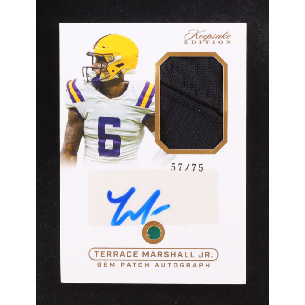 Terrace Marshall Jr. 2024 Keepsake Edition Gem Relic Autograph #47 #57/75 RC at PristineAuction.com