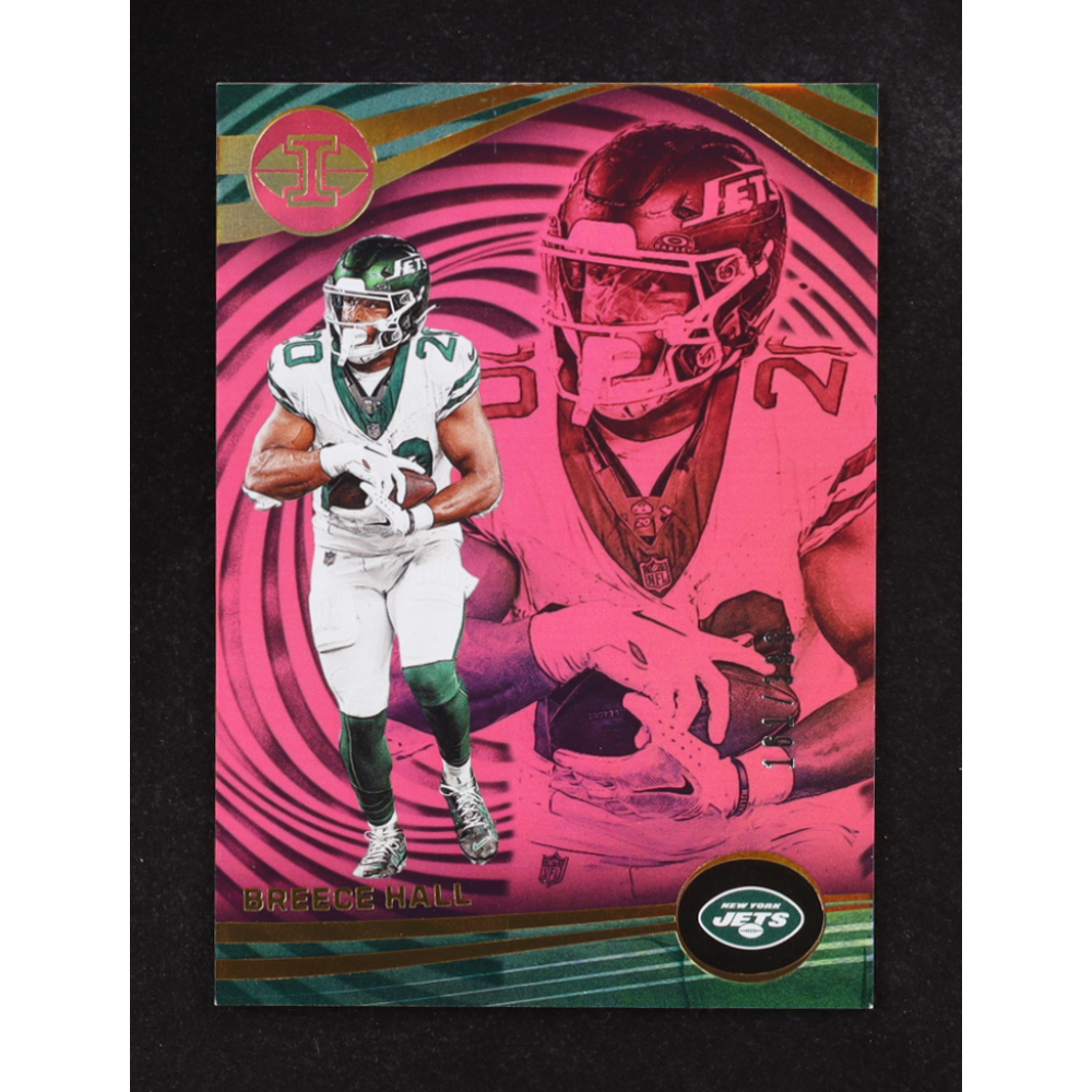 Breece Hall 2023 Panini Illusions Pink #100 #161/399 at PristineAuction.com Breece Hall 2023 Panini Illusions Pink #100 #161/399 at PristineAuction.com