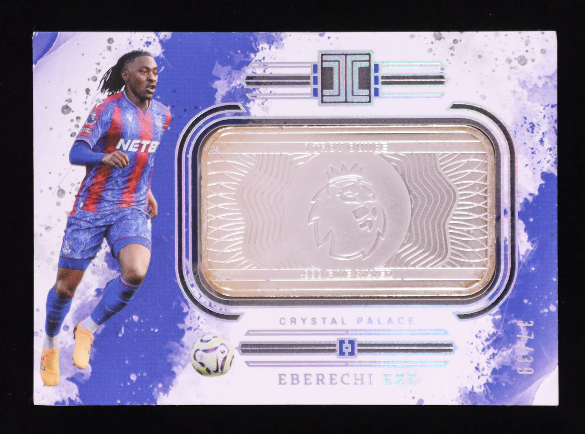 Eberechi Eze 2024-25 Panini Impeccable English Premier League Premier League Logo Silver #75 #37/39 at PristineAuction.com Eberechi Eze 2024-25 Panini Impeccable English Premier League Premier League Logo Silver #75 #37/39 at PristineAuction.com