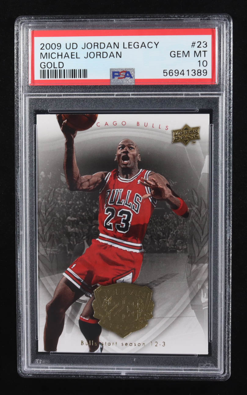 Michael Jordan 2009 Upper Deck Jordan Legacy Gold #23 (PSA 10) at PristineAuction.com Michael Jordan 2009 Upper Deck Jordan Legacy Gold #23 (PSA 10) at PristineAuction.com