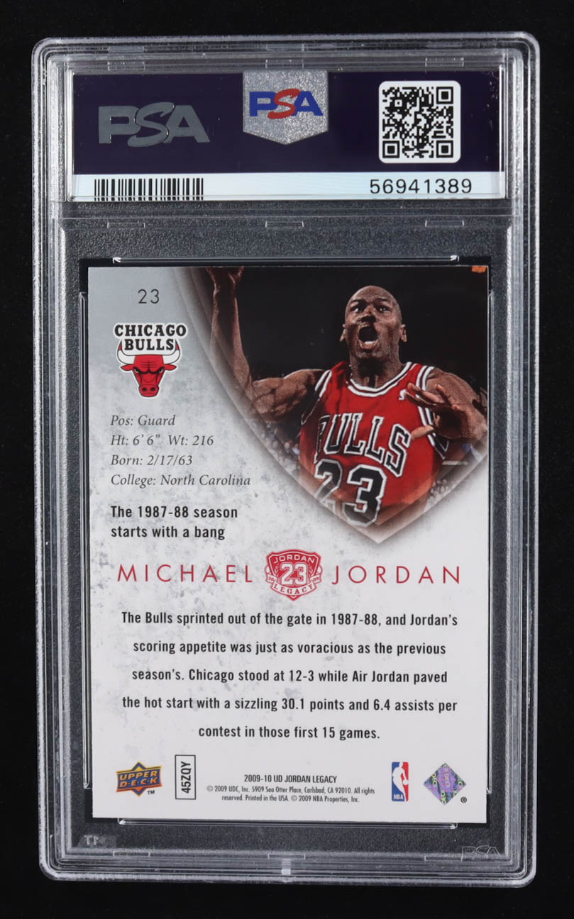 Michael Jordan 2009 Upper Deck Jordan Legacy Gold #23 (PSA 10) at PristineAuction.com Michael Jordan 2009 Upper Deck Jordan Legacy Gold #23 (PSA 10) at PristineAuction.com