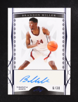 Brandon Miller 2023 Leaf Trinity Autographs Blue #BABM2 #6/30 RC at PristineAuction.com
