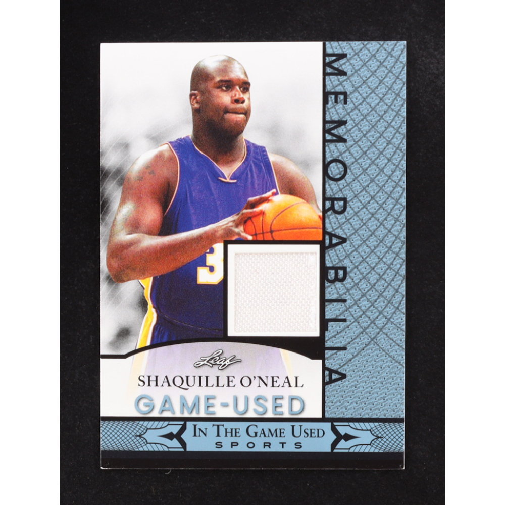 Shaquille O'Neal 2024 Leaf ITG Used Sports Game Used Memorabilia Blue #GUM129 at PristineAuction.com