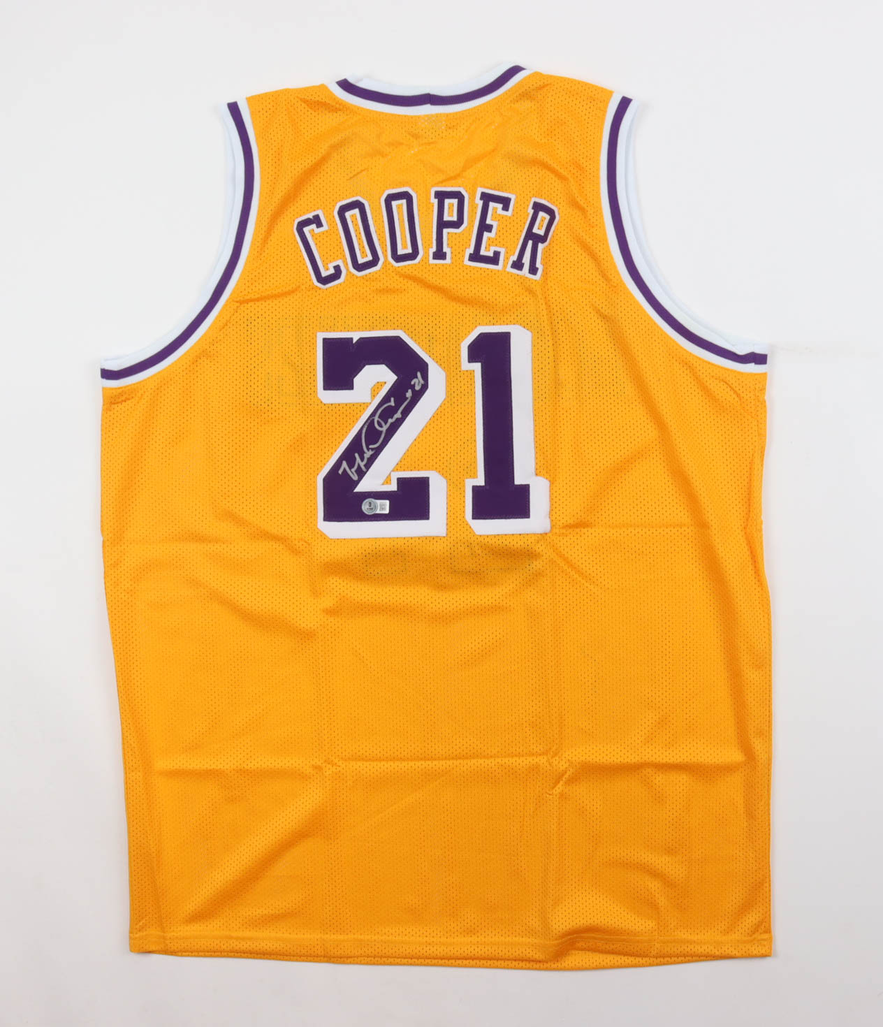 Michael Cooper Signed Jersey (Beckett) at PristineAuction.com Michael Cooper Signed Jersey (Beckett) at PristineAuction.com