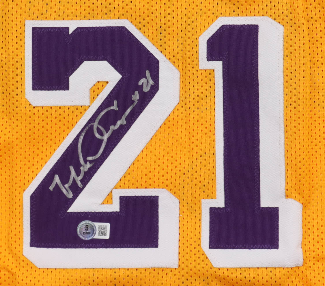 Michael Cooper Signed Jersey (Beckett) at PristineAuction.com Michael Cooper Signed Jersey (Beckett) at PristineAuction.com