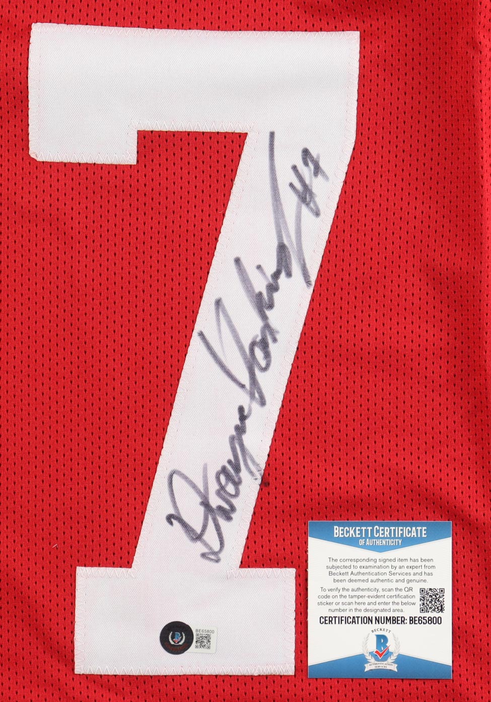 Dwayne Haskins Jr. Signed Jersey (Beckett) at PristineAuction.com Dwayne Haskins Jr. Signed Jersey (Beckett) at PristineAuction.com