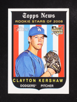 Clayton Kershaw 2008 Topps Heritage #595 RC at PristineAuction.com