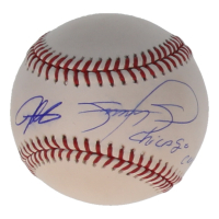 Derrek Lee & Sammy Sosa Signed OML Baseball Inscribed "Chicago Cubs HOF-25" (Beckett) at PristineAuction.com