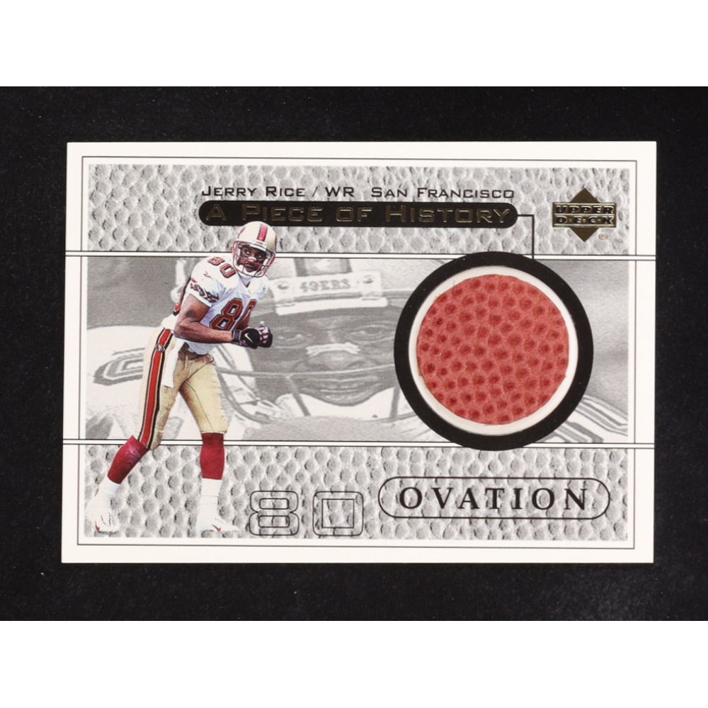 Jerry Rice 1999 Upper Deck Ovation A Piece of History #JRH at PristineAuction.com
