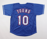 Michael Young Signed Jersey (Beckett) at PristineAuction.com