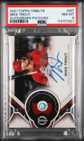 Mike Trout 2021 Topps Tribute Autograph Patches #APMT #/50 (PSA 8) at PristineAuction.com