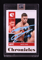 Nate Diaz Signed 2022 Panini Chronicles UFC Bronze #9 (PA) at PristineAuction.com