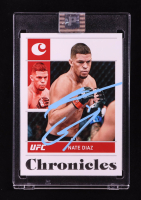 Nate Diaz Signed 2022 Panini Chronicles UFC #9 (PA) at PristineAuction.com