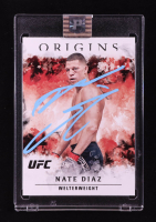 Nate Diaz Signed 2021 Panini Origins UFC #37 (PA) at PristineAuction.com