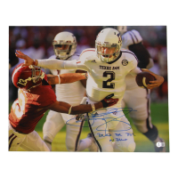 Johnny Manziel Signed Texas A&M Aggies 16x20 Photo Inscribed "Rolled The Tide in Bama" (Beckett) at PristineAuction.com