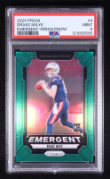 Drake Maye 2024 Panini Emergent Green Prizm #4 RC (PSA 9) at PristineAuction.com