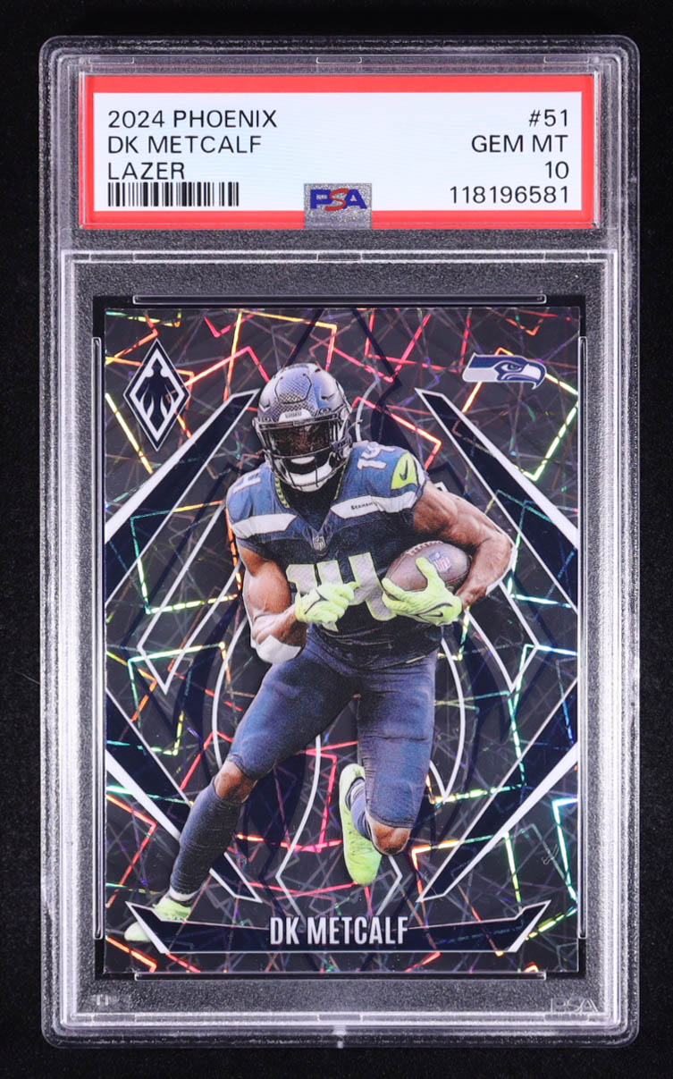 DK Metcalf 2024 Panini Phoenix Lazer #51 (PSA 10) at PristineAuction.com DK Metcalf 2024 Panini Phoenix Lazer #51 (PSA 10) at PristineAuction.com
