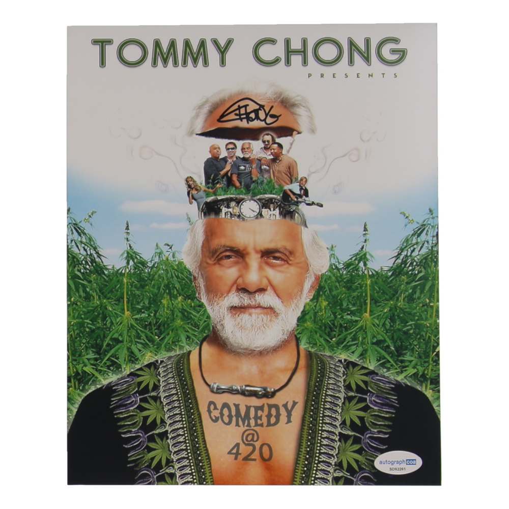 Tommy Chong Signed "Comedy at 420" 8x10 Photo (ACOA) at PristineAuction.com