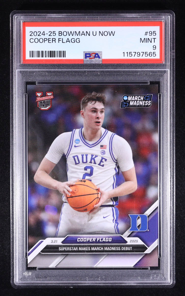 Cooper Flagg 2024-25 Bowman U Now #95 RC (PSA 9) at PristineAuction.com Cooper Flagg 2024-25 Bowman U Now #95 RC (PSA 9) at PristineAuction.com