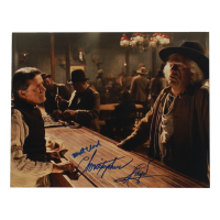 Christopher Lloyd & Matt Clark Signed "Back to the Future: Part III" 11x14 Photo (ACOA) at PristineAuction.com