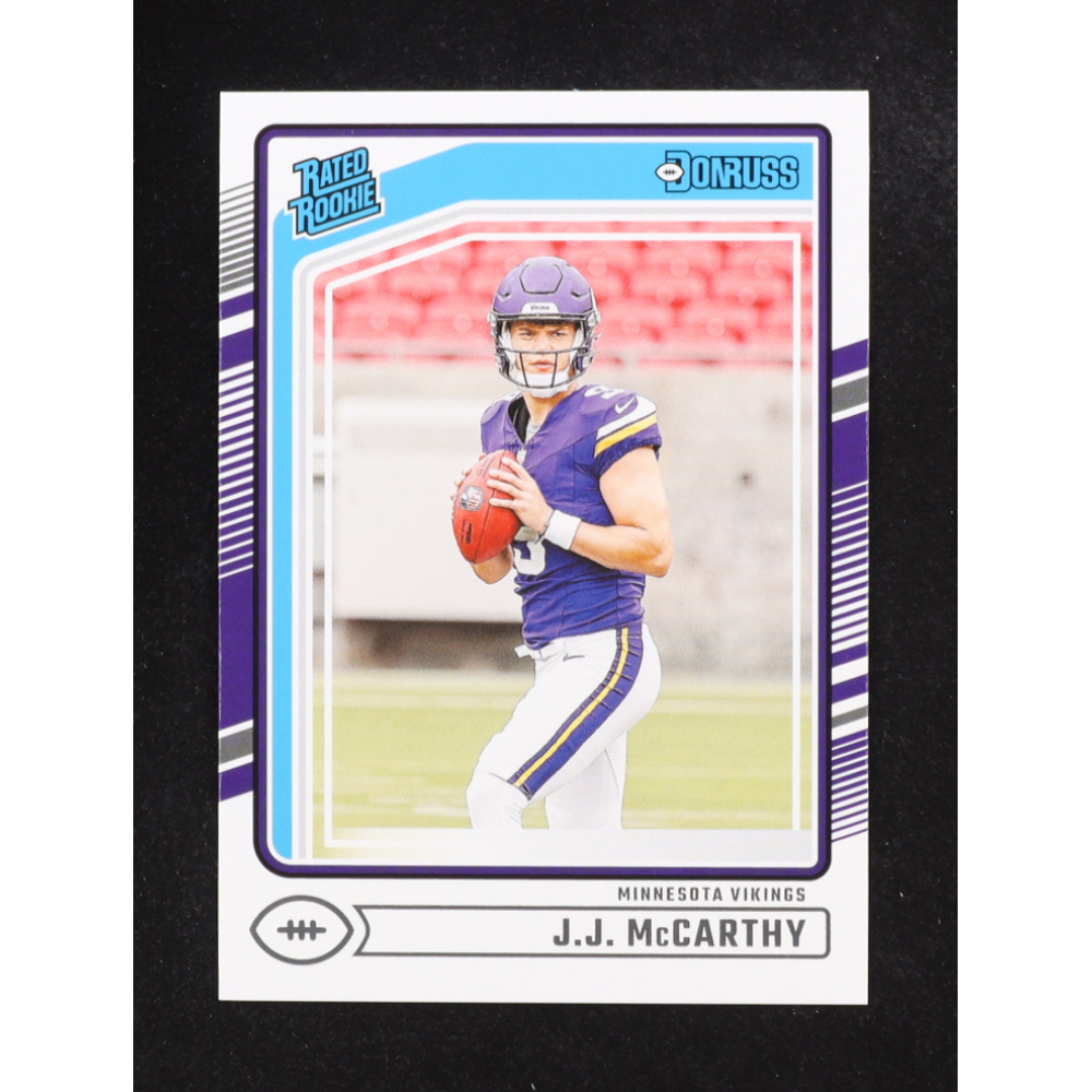 J.J. McCarthy 2024 Donruss #303 RR RC at PristineAuction.com