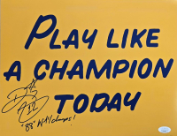 Rickey Watters Signed Play Like A Champion 11x14 Photo Inscribed "88 Nat Champs!" (JSA) at PristineAuction.com
