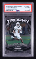 Xavier Worthy 2024 Panini Prizm Draft Picks Trophy Hunting #THXWY RC (PSA 10) at PristineAuction.com