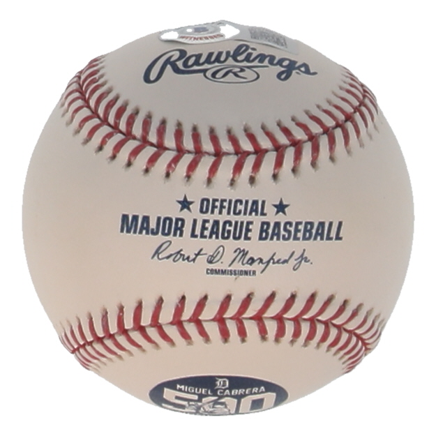 Miguel Cabrera Signed OML 500 Homerun Club Logo Baseball (Beckett) at PristineAuction.com Miguel Cabrera Signed OML 500 Homerun Club Logo Baseball (Beckett) at PristineAuction.com