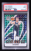 Luka Doncic 2023 Panini Mosaic Give And Go Green #11 (PSA 9) at PristineAuction.com