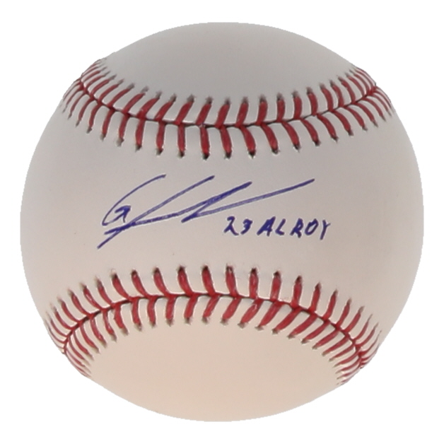 Gunnar Henderson Signed OML Baseball Inscribed "23 AL ROY" (Beckett) at PristineAuction.com Gunnar Henderson Signed OML Baseball Inscribed "23 AL ROY" (Beckett) at PristineAuction.com